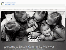 Tablet Screenshot of lincolnmidwives.com